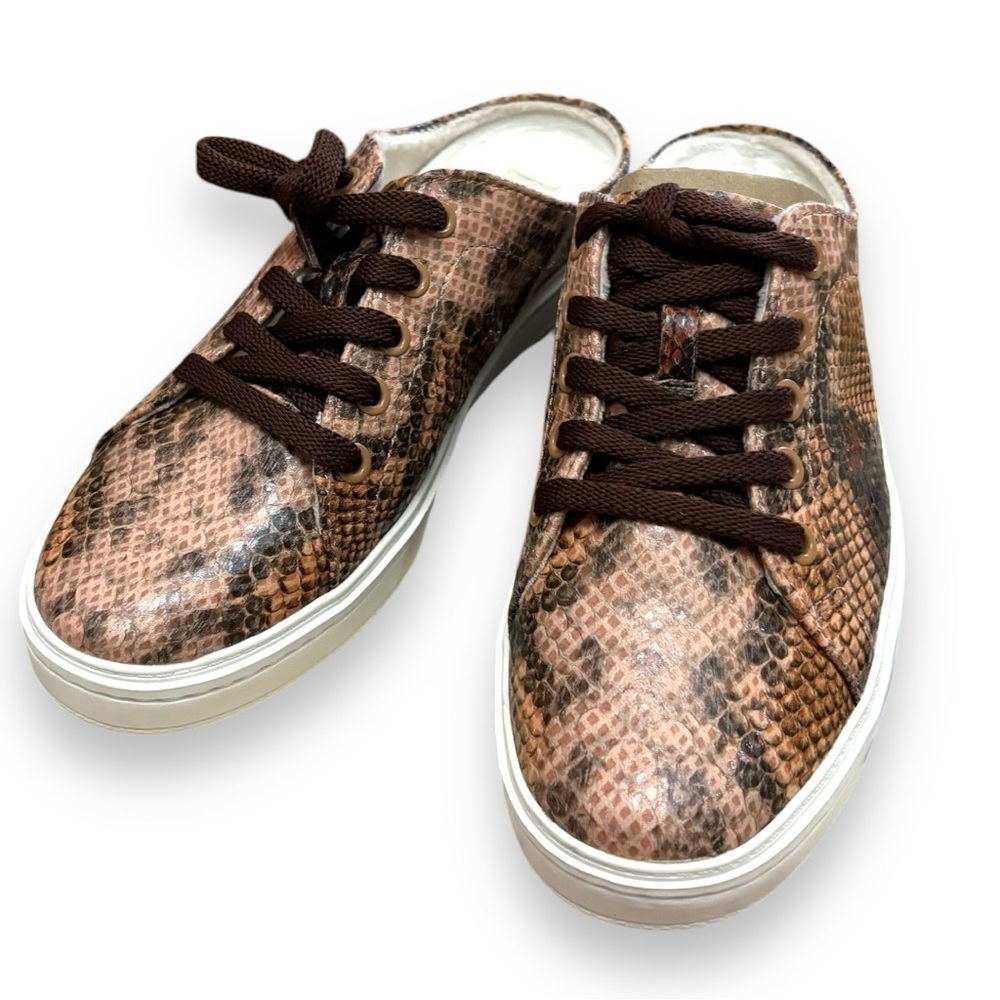 NEW! Soul Naturalizer Pink Snake Print Slip On Sneakers - Size 7W